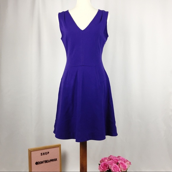 New DVF Purple Dress (Sz: 10) - Picture 1 of 8